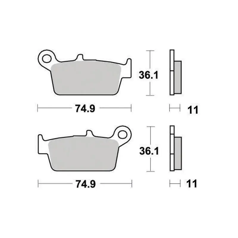 Ne maradj le Plaquette de frein Organique Eco-Friction Route - R90