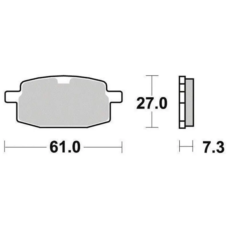 Plaquette de frein Organique Eco-Friction Route - R90 Legkelendőbb