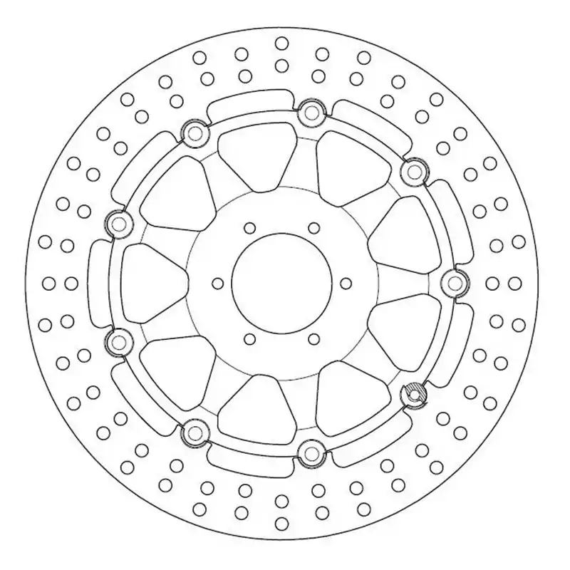 Alacsony ár Disque de Frein Flottant HONDA - Homologué TÜV