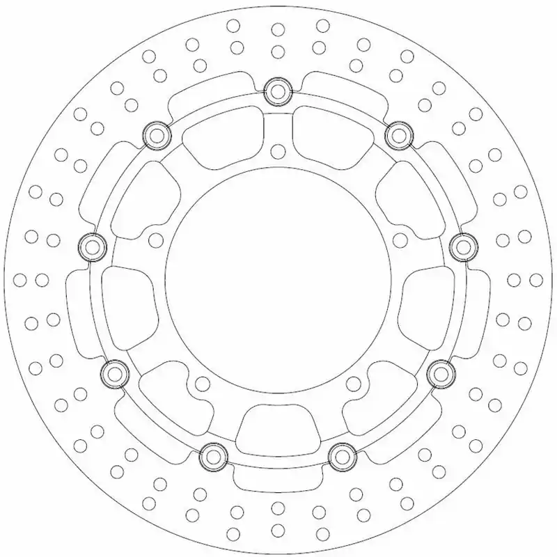 Árcsökkenés Disque de Frein Flottant YAMAHA - Homologué TÜV