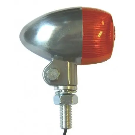 Paire de clignotant vintage adaptables neufs, aluminium brossé, éclairage à ampoule Népszerű