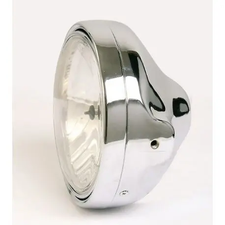 Expressz szállítás Phare avant rond chrome adaptable neuf optique lisse, rétro, vintage