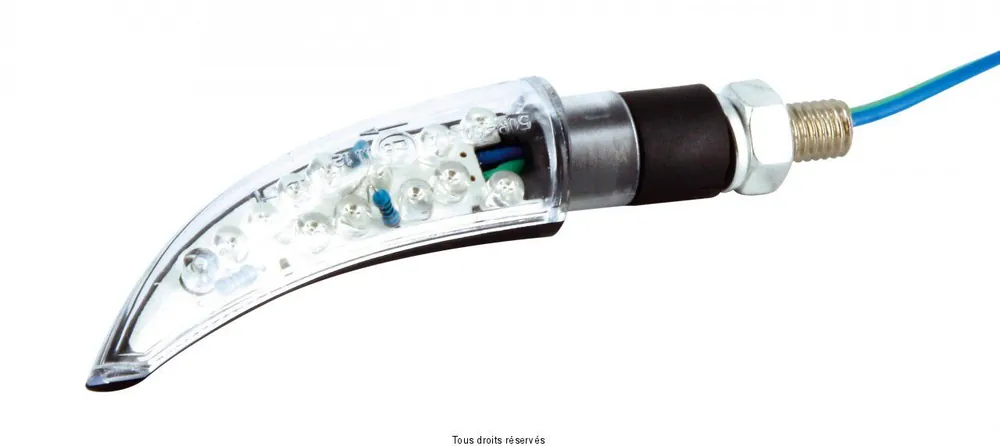 Paire de Mini Cligno LED C.E Dent de Requin 90 x 20mm Homologués C.E Biztonságos fizetés