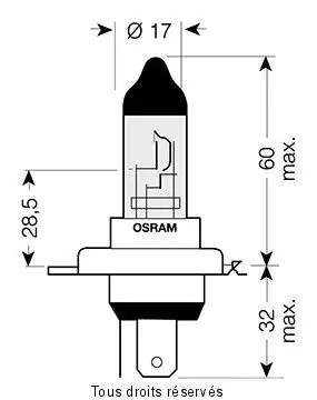 Prémium H4-12v 60/55w P43t - Xtra White - Blister 1 Ampoule