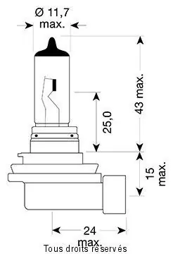 H11 - 12v 55w Pgj19-2 Blister 1 Ampoule Csak ma