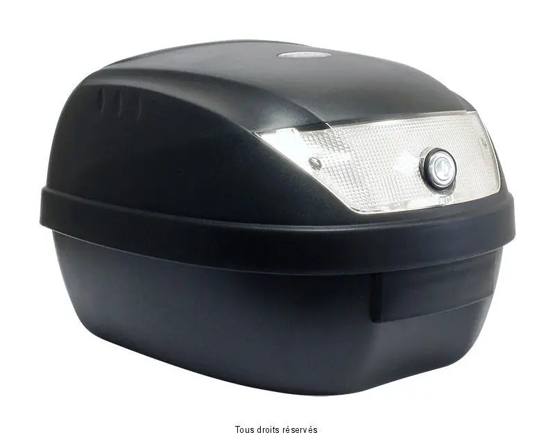 Top Case 28L Noir Mat Dim 39x39x29cm (1 Casque) Livré avec Platine Nézd meg most