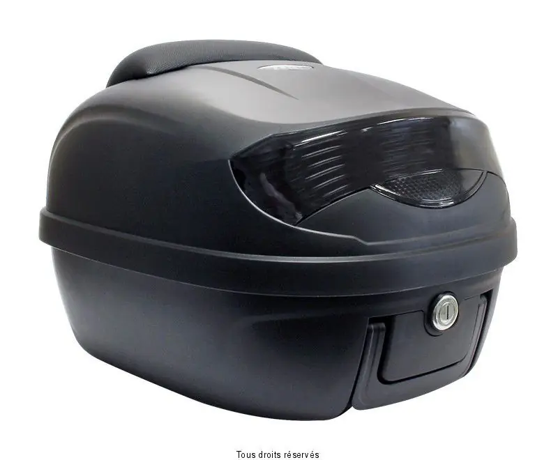 Legjobb ár Top Case 29L Noir Mat Dim 40x40x31cm(1 Casque) Platine, Dosseret et Poignée