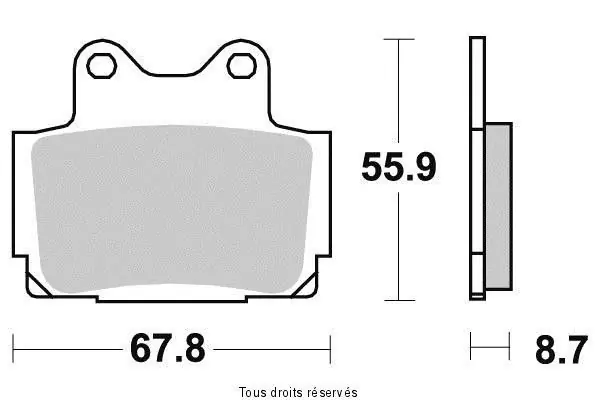 Plaquette Kyoto Semi-métal YAMAHA FZS 600 FAZER 1998-2003 Vedd meg online