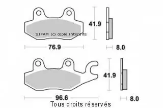 Ajánlat Plaquette Sifam Métal Fritté