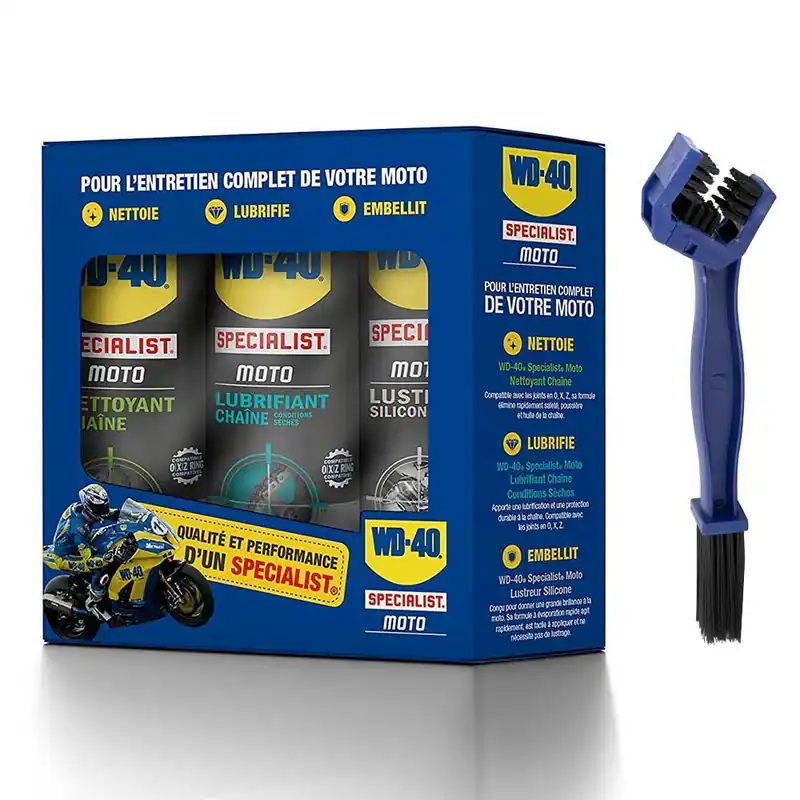 Szuper akció KIT SPRAY TRIPACK WD40 + BROSS SPECIALE CHAINE