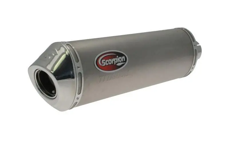 Silencieux Scorpion Factory Ovale titane et casquette inox Suzuki SV 650 1999-2009 (long 450 mm) Biztonságos fizetés