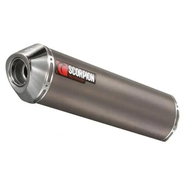 Silencieux Scorpion Factory Ovale acier inox et casquette inox Suzuki SV 650 1999-2009 (long 450 mm) Korlátozott ajánlat