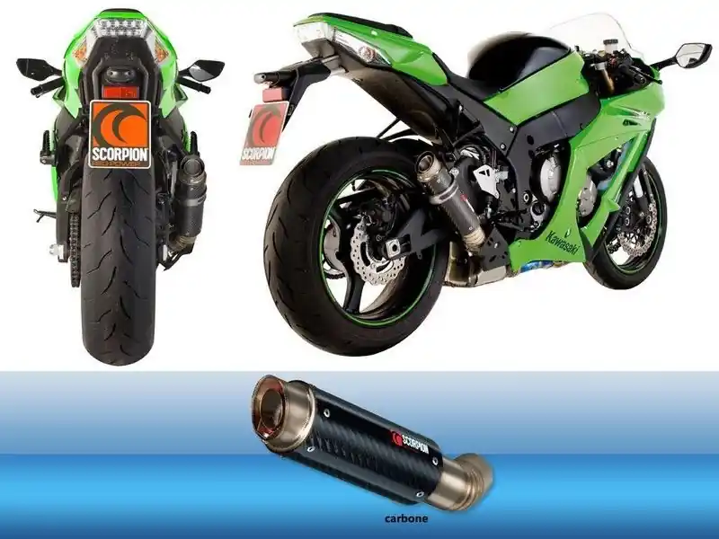 Szuper ajánlat Silencieux Scorpion RP-1 GP Carbone Kawasaki Ninja ZX-10R 2011-2015