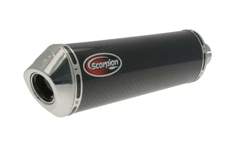 Silencieux Scorpion Factory oval Carbone et casquette inox Kawasaki Z750 2007-2012 Árengedmény