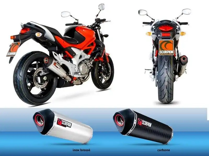 Silencieux Scorpion Serket Conique inox brossé Suzuki SFV 650 Gladius 2009-2015 Ajánlat