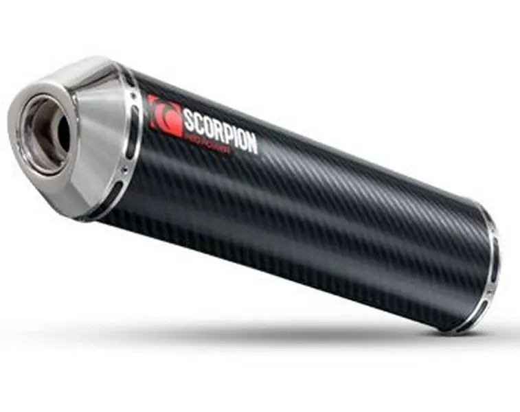 Árengedmény Silencieux Scorpion Factory Rond Carbone et casquette inox Yamaha FZS 600 Fazer 1998-2003