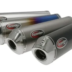 Végkiárusítás Silencieux Scorpion Factory Rond acier inox et casquette inox Yamaha YZF-R1 2002-2003