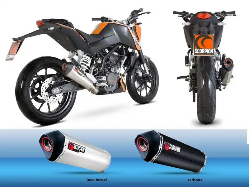 Silencieux Scorpion Serket Conique inox KTM 125 Duke 2011-2016 Korlátozott ajánlat
