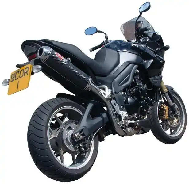 Biztonságos fizetés Silencieux Scorpion Factory oval Carbone et casquette inox Triumph 1050 Tiger 2007-2015