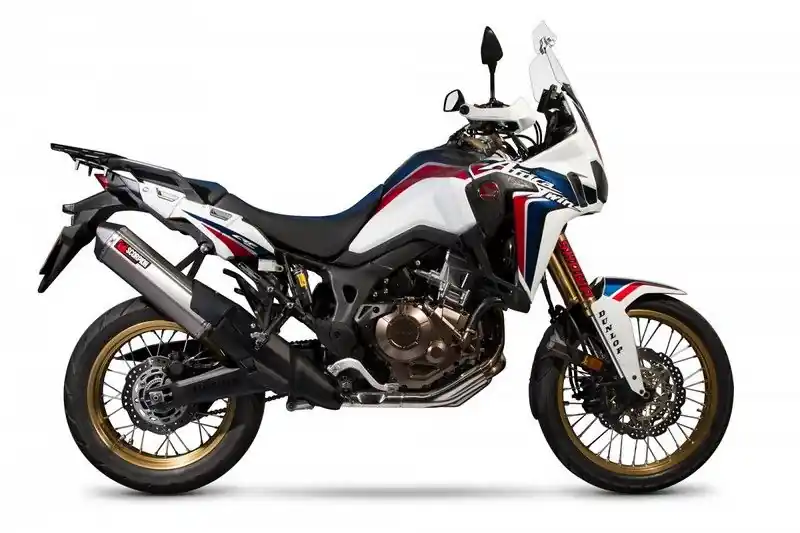Vedd meg most Silencieux Scorpion Serket Droit inox brossé Honda CRF 1000 Africa Twin 2016-2019